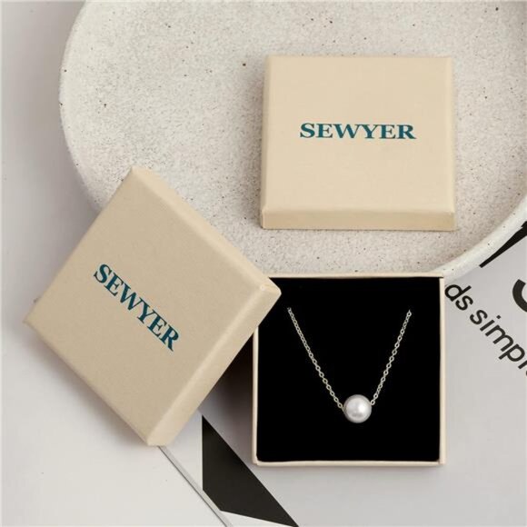 Necklaces for Women Hollow heart+pearl-Gold - Picture 6 of 6